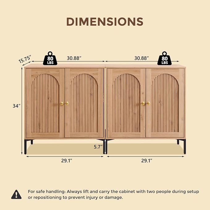 IFGET Modern Buffet Cabinet - Image 2