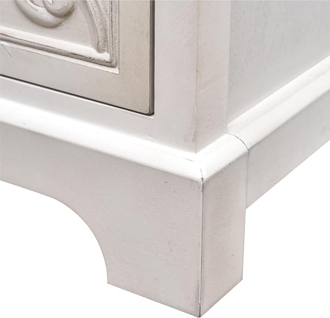 eHemco Ornate Floral Carved End Table - Image 8