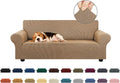 Stretch Loveseat Couch Cover, 2 Cushion Couch Slipcover, Camel | 1-Piece by KEKUOU