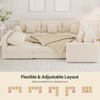 Oversized Modular Sectional Sofa - Image 8