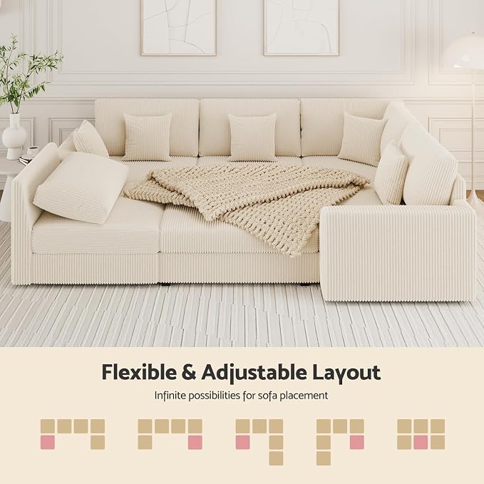 Oversized Modular Sectional Sofa - Image 8