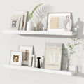 Fun Memories Picture Ledge Shelves Set of 2, 24 Inch Rustic Wall Mounted by FunMemories