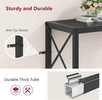 Tajsoon Small Entryway Table, 2-Tier Narrow Consle Table - Image 6