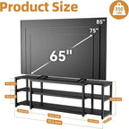 Aquzee 85 inch TV Stand, Entertainment Center - Image 3