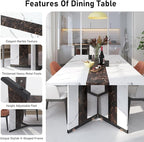 Hlivelood 70Inch Large Dining Table - Image 4