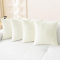 CaliTime Decorative Couch Throw Pillow Covers 18 X 18 Inches Cream | Pack of 4 by CaliTime
