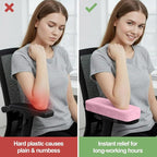 Smiry Ergonomic Office Chair Armrest Pads, Memory Foam Arm Rest Covers - Image 5