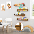 Forbena 24 Inch Wooden Floating Nursery Book Shelves - Image 5