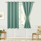 Blackout Curtains for Bedroom, Sage Green, 52 x 54 Inch, 2 Panels | Thermal - Image 8