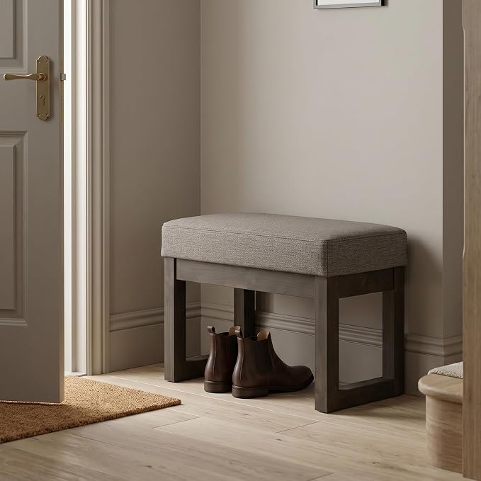 SIMPLIHOME Milltown Small Ottoman Bench - Image 2