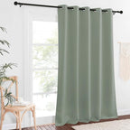 NICETOWN Blackout Sage Green Curtain 90 inch Length - Image 2