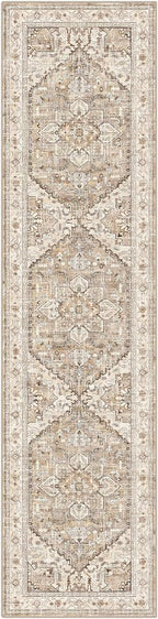 Yamaziot Washable Runner Rug, 2x8 Non-Slip Boho Vintage Hallway Kitchen Rug | - Image 3