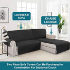 Turquoize 100% Waterproof Sofa Covers Chaise Lounge L Shape Sofa Protector Slip - Image 5