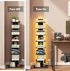 TUTOTAK Narrow Bookshelf, 8-Tier Bookcase - Image 4