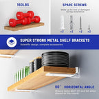 Goovilla Shelf Bracket, Heavy Duty Floating Shelf Brackets 6 inch Long - Image 2