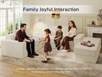 Living&Giving 128" U-Shaped Cloud Sectional Couch - Image 4