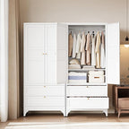 Letaya 71" Metal Wardrobe Cabinets - Image 2