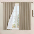 Linen 100% Blackout Window Curtains by LAMIT