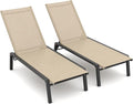 Patio Chaise Lounge Set of 2 by FHVIT
