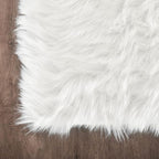 Latepis Runner Rugs for Hallway 2x8 White Faux Sheepskin Fur Rug Fluffy Shag - Image 5