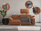 EASE MOOSE Modular Sectional Couch, Oversized Deep Seat U Shape Sectional Couch - Image 8