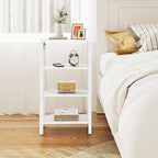 TUTOTAK Narrow Side Table with Charging Station, Small End Table with USB Ports - Image 7