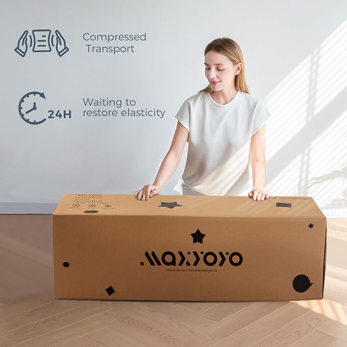 MAXYOYO Folding Sofa Bed, Extra Thick and Long Floor Sofa Convertible Sleeper - Image 5