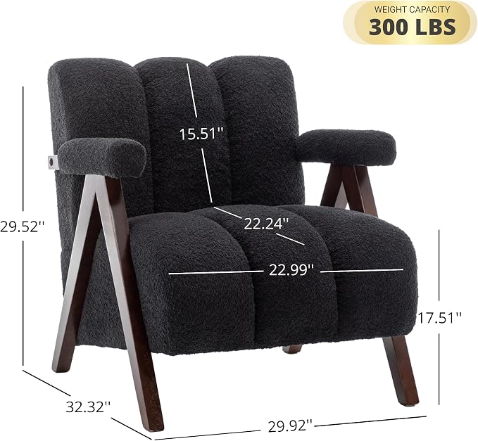 Mid Century Modern Accent Chairs Set of 2 - Image 2