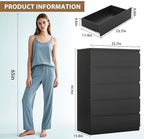 Jocoevol Black 5 Drawer Dresser - Image 3