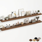 Fun Memories 67 Inch Fireplace Mantel Shelf, Deep Floating Shelves by FunMemories