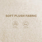 Tiita Folded Chair with Ottoman, Soft Faux Fur Oversized Folding Accent Chair - Image 8