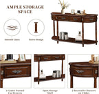 Retro Curved Console Table - Image 5