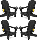 SERWALL HDPE Folding Adirondack Chair by SERWALL