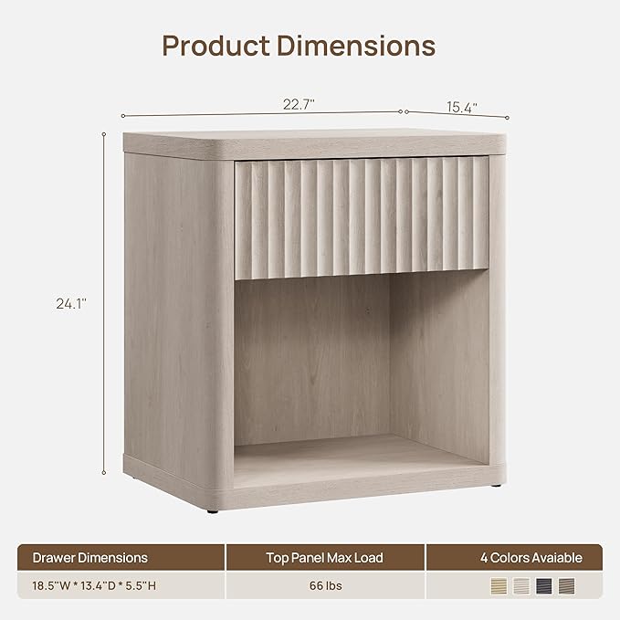 SICOTAS Night Stand Nightstand - Image 2