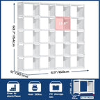 Mavivegue 20 Cube Book Shelf, Storage Organizer, Large DIY Bookcase, Metal Cube - Image 2