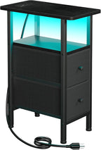 LOAKEKEL Narrow End Table Living Room by LOAKEKEL
