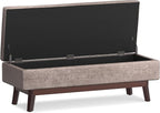 SIMPLIHOME Owen Rectangular Storage Ottoman - Image 4