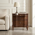 HULALA HOME Solid Wood Storage End Table by HULALAHOME