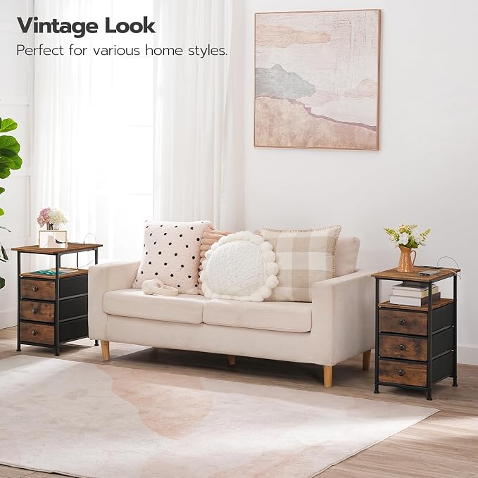 HOOBRO End Table, Narrow Side Table - Image 8