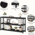 LVB Black Console Table, Modern Entryway Table - Image 9