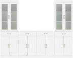 Crosley Furniture Stanton 3-Piece Sideboard Buffet Cabinet and Glass Door - Image 4
