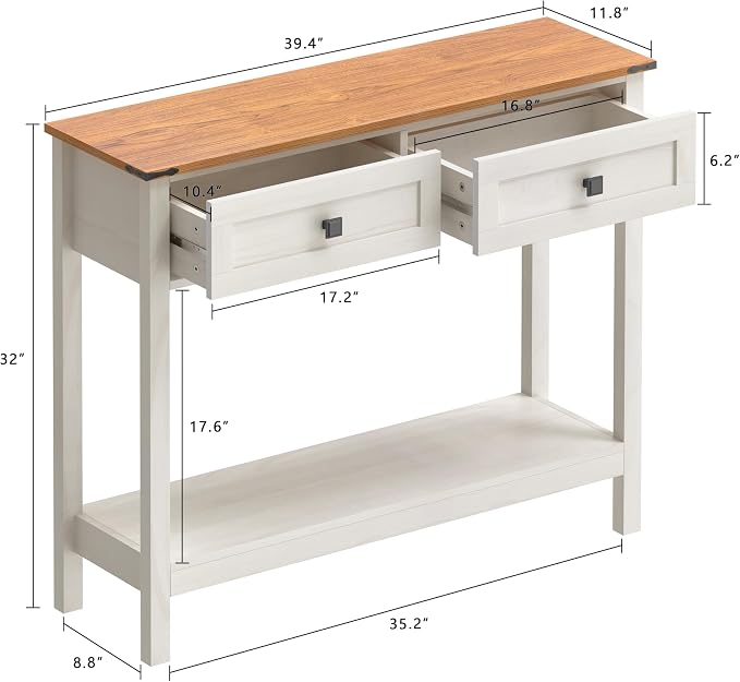 Trironsun Farmhouse Console Table - Image 2