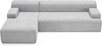 Weture 107" Modular Sectional Cloud Couch, Boneless couches Sponge sectionals - Image 7