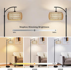 Arc Floor Lamp with Remote Control, Dimmable LED Floor Lamp with 3 Color - Image 2