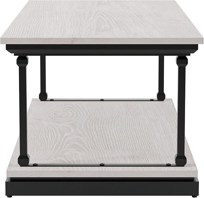 24/7 Shop at Home Ambridge Transitional Multi-Storage Wood 3-Piece Coffee Table - Image 8