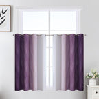 Purple and Greyish White Ombre Blackout Curtains by ESTELARTEXTILER