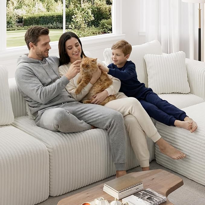 Novilla Modular Sectional Sofa, Modern Cloud Sectional Couch - Image 11