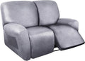 ANARACHON Loveseat Recliner Cover Leather Look Recliner Loveseat Covers by ANARACHON