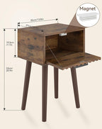 YMYNY Fluted Nightstand Set of 2, Small End Table, Modern Coffee Table - Image 3