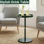Gesodant Boho Single Leg Round Side Table - Image 7